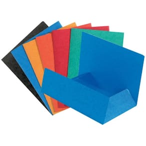 Mapp kartong EXACOMPTA 3-klaff A4, sorterade färger, 50/fp