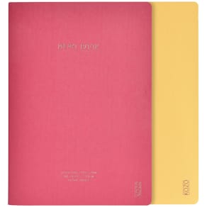 KOZO Skrivhäfte A5 2 Pack Guava Pink / Honey