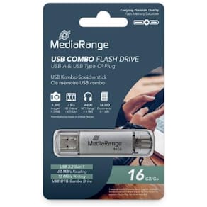 Minne MEDIARANGE USB-C/USB-A 16GB