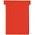 Planbordkaarten Nobo T-index 3, 120 x 92 mm, rood