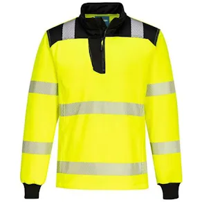Sweatshirt PW3 Hi-Vis 1/4 Zip gul S