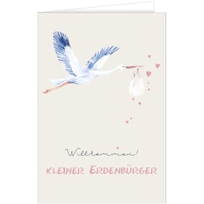 Glückwunschkarte Freudiges Ereignis, rosa