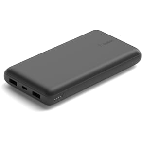 20K Power Bank, USB-A & C 15W, Black