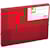 Elastobox Q-CONNECT, met elastieken, A4, rug 25 mm, rood