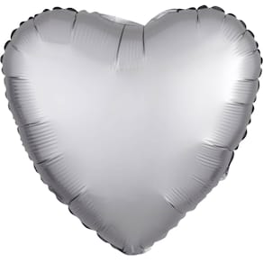 Folienballon Amscan Herz, silber, 43 cm