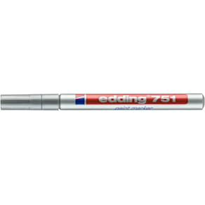 Lackmarker edding 751, 1–2 mm, silber