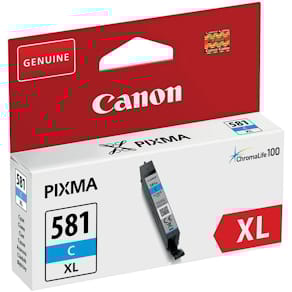 Inktcartridge Canon CLI-581C XL, 170 foto's, OEM 2049C001, cyaan