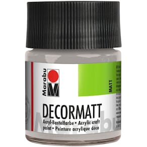 Acrylfarbe Marabu Decormatt Acryl, Metallic-Silber, 50 ml