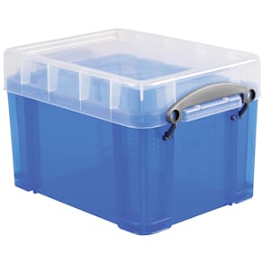 Opbergdoos Really Useful Box 3 liter, transparant blauw