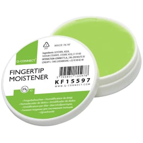 Fingeranfeuchter Q-CONNECT Fingertip, 25 g / 20 ml, weiß