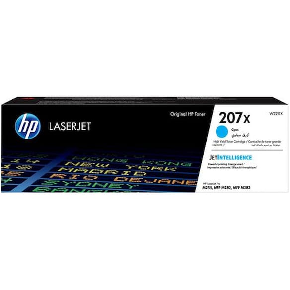Toner HP W2211X 207X cyan