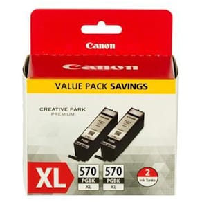 PGI-570XL Pigment black ink (2)blistered