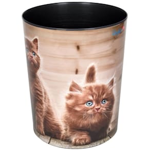 Papierkorb Läufer Motivposter, 13 l, Kätzchen