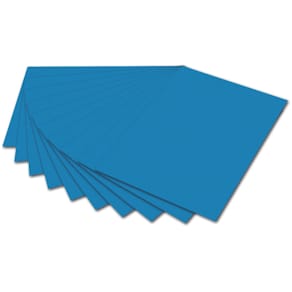 Fotokarton Folia, 50x70 cm, mittelblau, 300 g/m², 10 Blatt