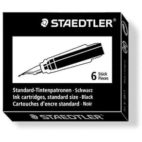 Refill STAEDTLER Svart 6/fp