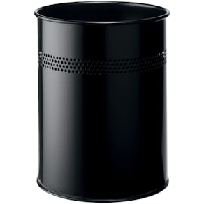 Papierkorb Durable, 15 l, rund, schwarz