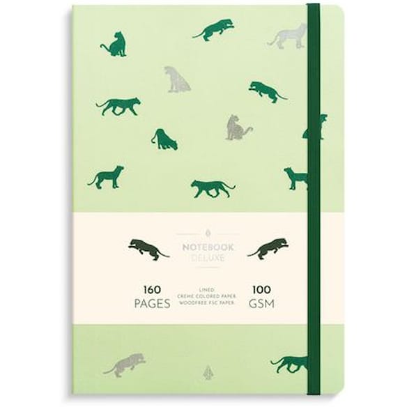Notatbok BURDE Deluxe B5 green panther