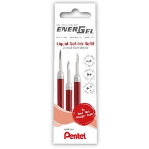 Refill PENTEL EnerGel LR7 0,7 röd 3/fp