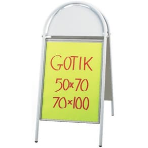 Gatuställ Gotik Vit, 50x70cm