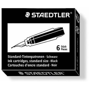 Refillpatron STAEDTLER 480 sort, 6 stk