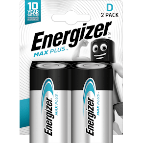 Energizer Max Plus D/E95 (2-pack)