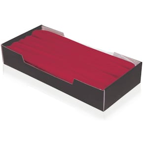 Spitzkerze, 250 x 25 mm, bordeaux