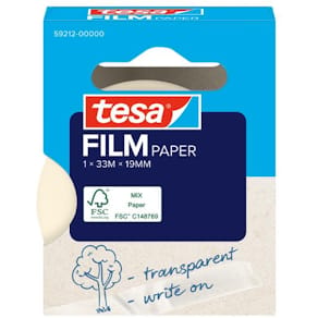 Tape TESA papir transparent 19mmx33m