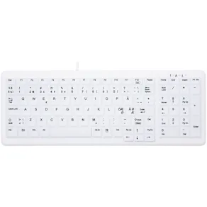 Active Key ClassicClean Med Keyboard IP68 Compact W White