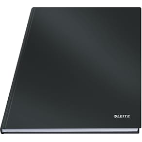 Notesbog Solid hardcover A4 lin. 80g/80ark sort