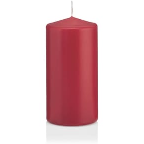 Stumpenkerze, 120x60 mm, altrot
