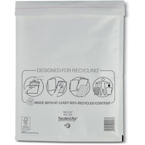 Luchtkussenenveloppen Mail Lite, wit, G/4, 230x330 mm, doos