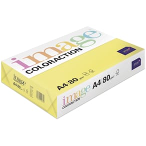 Kopipapir Image Coloraction kanariegul A4 80 g, FSC, 500 ark