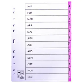 Register plastflik jan-dec rosa 10/fp
