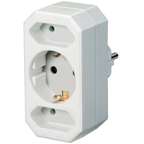 Steckdosenadapter Brennenstuhl, 3-fach, weiß