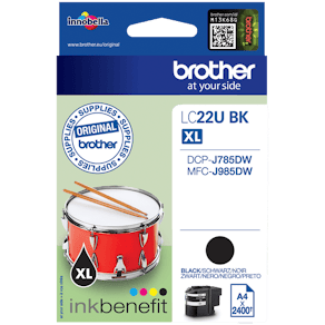 Bläckpatron BROTHER LC22UBK Svart