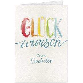 Glückwunschkarte Bachelor