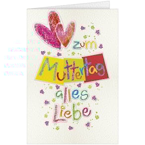 Muttertagskarte Noname, mehrfarbig, mit Umschlag