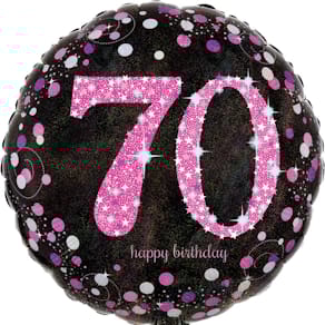 Folienballon Amscan Happy Birthday 70, pink