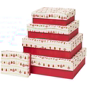 Geschenkkarton Rössler Felice, 5 Größen, rechteckig, Weihnachten