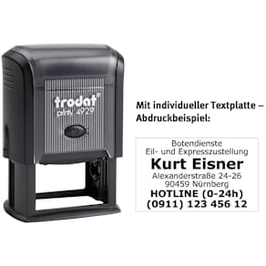 Stempel Trodat Printy 4929 mit Stempelplatte, 50 x 30 mm