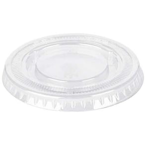Låg til dressingbæger 2 oz, rund Ø62 mm A-PET klar, 100 stk