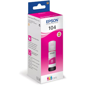 Inktfles Epson 104, 7.500 pagina's, OEM C13T00P340, magenta