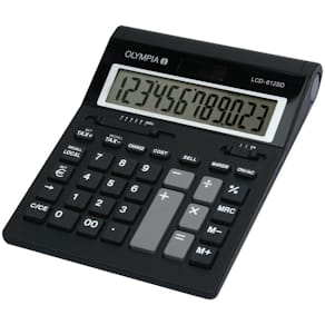 Tischrechner Olympia LCD 612 SD, 12-stellig, schwarz