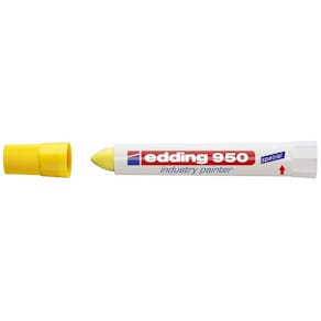 Lakmarker edding 950 gul, 10 mm rund spids, pk 10