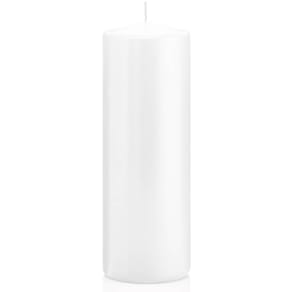 Stumpenkerze Noname, weiß, Ø 70 mm, 200 mm, 103 Std.