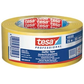 Gewebeband tesa, 50 mm x 25 m, gelb