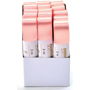 Satinband Goldina Doppelsatin, 25 mm x 3 m, apricot