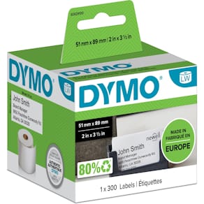 Etiketten Dymo LabelWriter, 51 x 89 mm, wit, 300 stuks