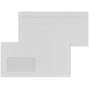 Briefumschlag MAILMEDIA DL, 75g, mit Fenster, grau