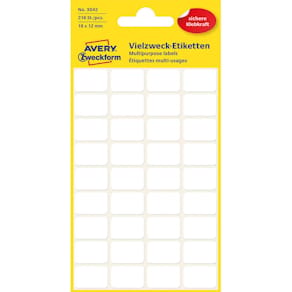 Etikett AVERY handskriv 18x12mm 216/fp